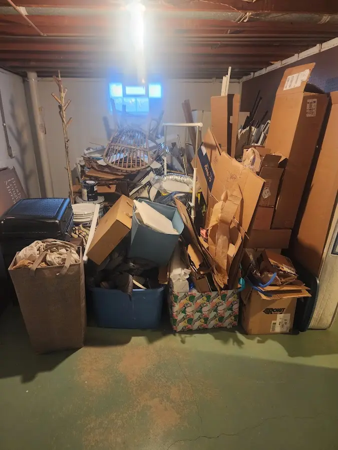 Roll-off dumpster container at job site for 2 Yard Dumpster Rental in Los Banos